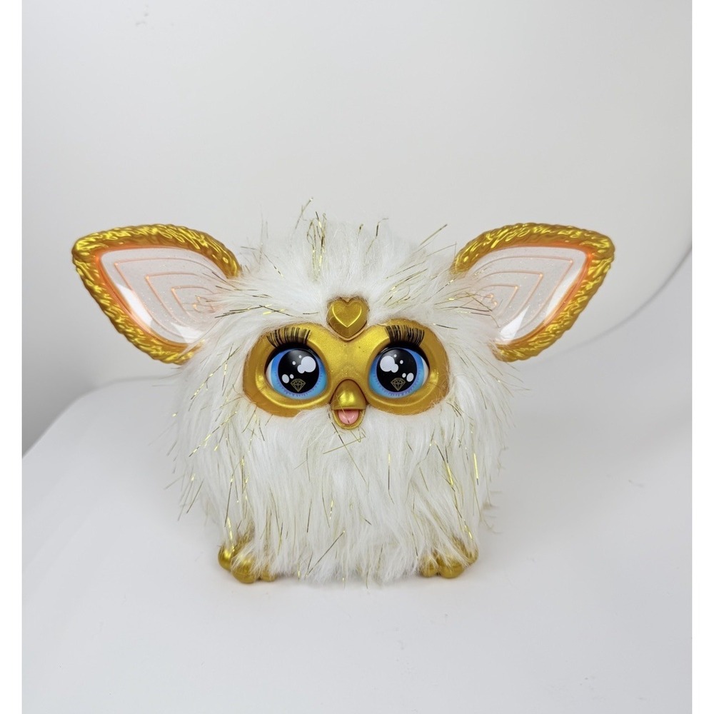 FURBY Gold Glam Interactive Plush Toy 6" Ages 6+ Hasbro NO ACCESSORIES